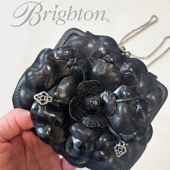 Brighton Handbags - Brighton Roselie Flower Wallet / Crossbody / Mini Bag